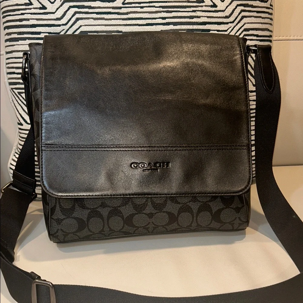 Coach Houston Map Messenger Bag